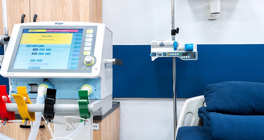 Medicinska oprema koja se koristi tokom UROD procedure za ultra brzu detoksikaciju od opijata u Specijalnoj psihijatrijskoj bolnici MedTiM